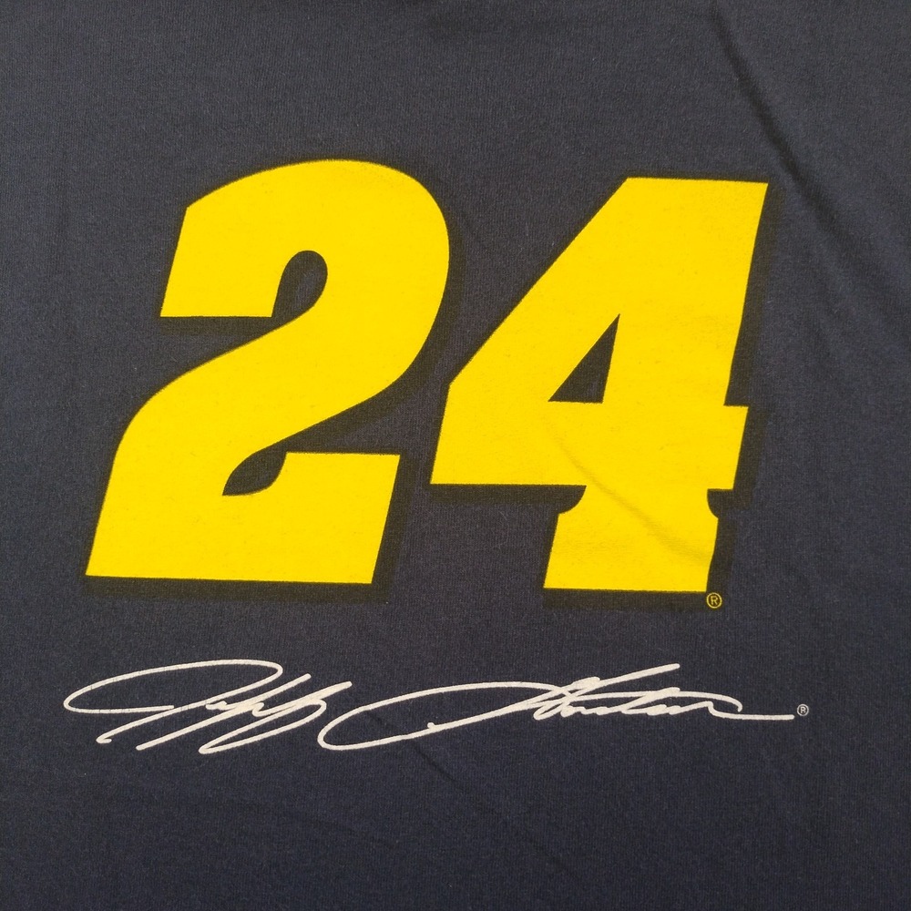 Vtg 90's Jeff Gordon NASCAR Sleeveless Shirt Men's L Blue Tank Top 2Sided Racing - Picture 6 of 9